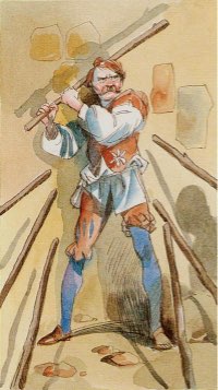 Tarotkaart 'Zeven van Staven'