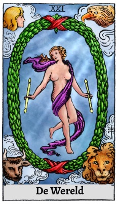 Tarotkaart 'De Wereld'