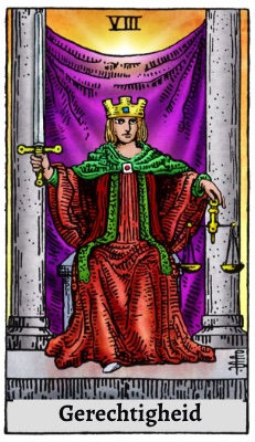 Tarotkaart 'Gerechtigheid'