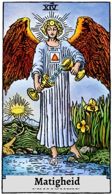 Tarotkaart 'Matigheid'