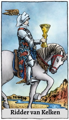 Tarotkaart 'Ridder van Kelken'