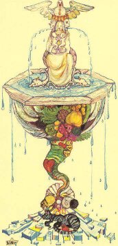 Tarotkaart 'Aas van Kelken'