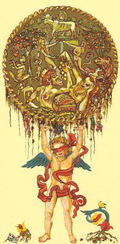 Tarotkaart 'Aas van Pentagrammen'