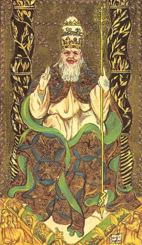 Tarotkaart 'De Hierofant'