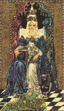 Tarotkaart 'De Hogepriesteres'