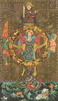 Tarotkaart 'Het Rad van Fortuin'