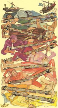 Tarotkaart 'Negen van Staven'