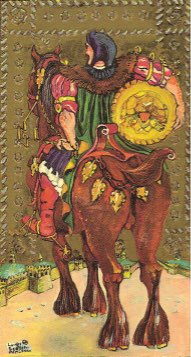 Tarotkaart 'Ridder van Pentagrammen'