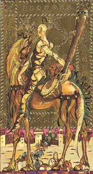 Tarotkaart 'Ridder van Staven'