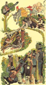 Tarotkaart 'Tien van Staven'