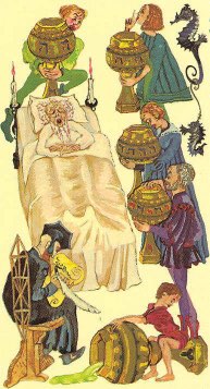 Tarotkaart 'Vijf van Kelken'