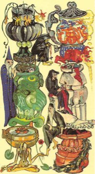 Tarotkaart 'Zes van Kelken'