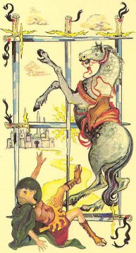 Tarotkaart 'Zes van Zwaarden'