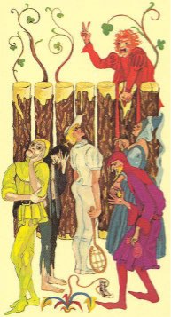Tarotkaart 'Zeven van Staven'
