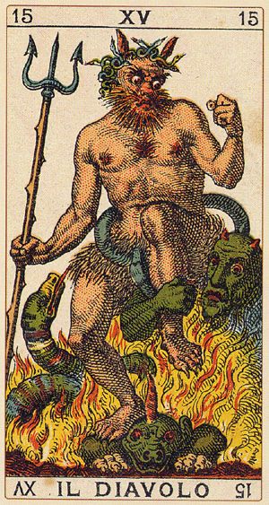 Tarotkaart 'De Duivel'
