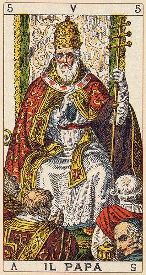 Tarotkaart 'De Hierofant'