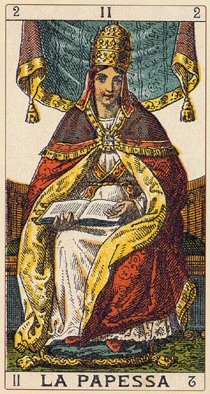 Tarotkaart 'De Hogepriesteres'