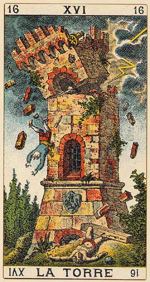 Tarotkaart 'De Toren'