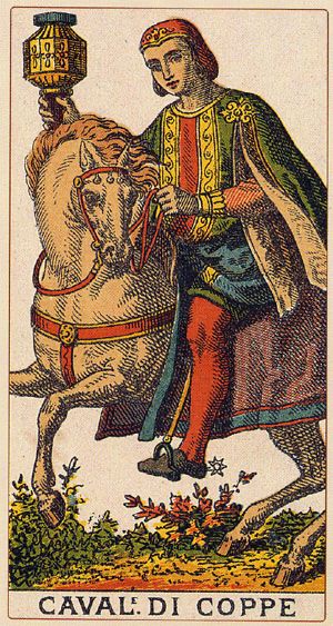 Tarotkaart 'Ridder van Kelken'