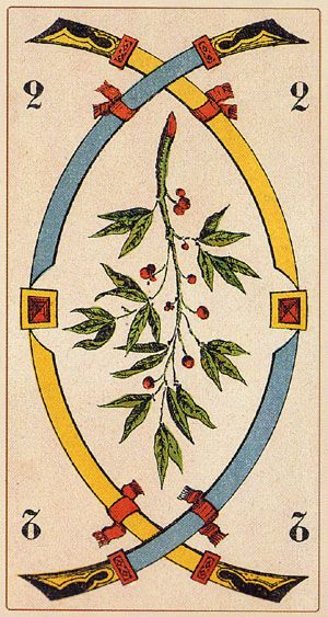 Tarotkaart 'Twee van Zwaarden'