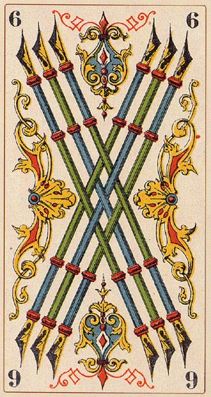 Tarotkaart 'Zes van Staven'