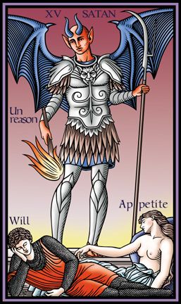 Tarotkaart 'De Duivel'