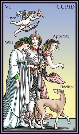 Tarotkaart 'De Geliefden'