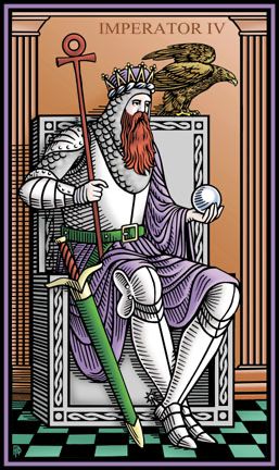 Tarotkaart 'De Keizer'