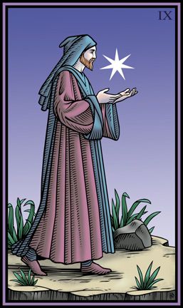 Tarotkaart 'De Kluizenaar'