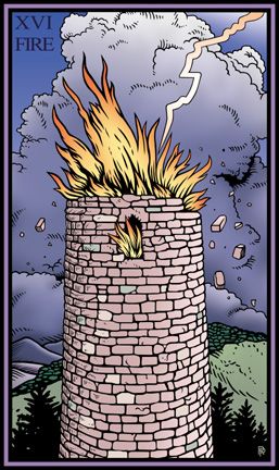 Tarotkaart 'De Toren'