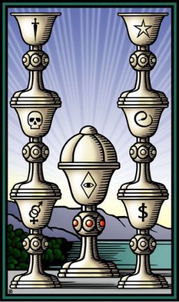 Tarotkaart 'Zeven van Kelken'