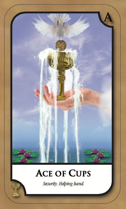 Tarotkaart 'Aas van Kelken'