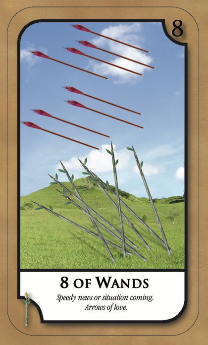Tarotkaart 'Acht van Staven'
