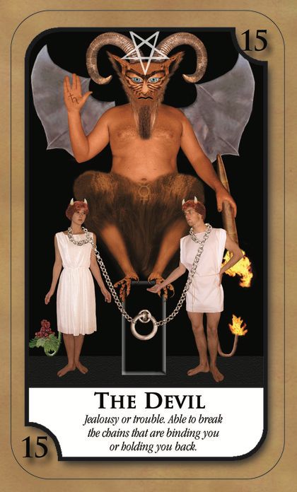 Tarotkaart 'De Duivel'