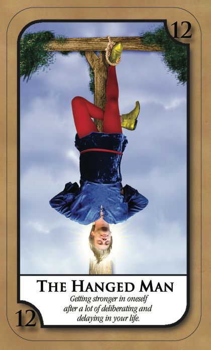 Tarotkaart 'De Gehangene'