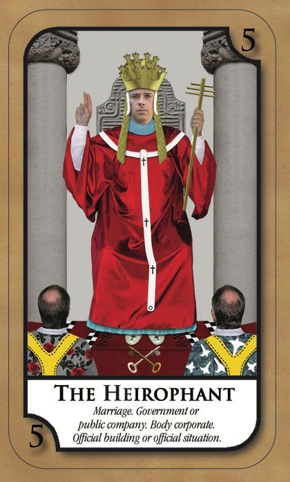 Tarotkaart 'De Hierofant'