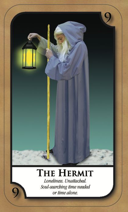 Tarotkaart 'De Kluizenaar'