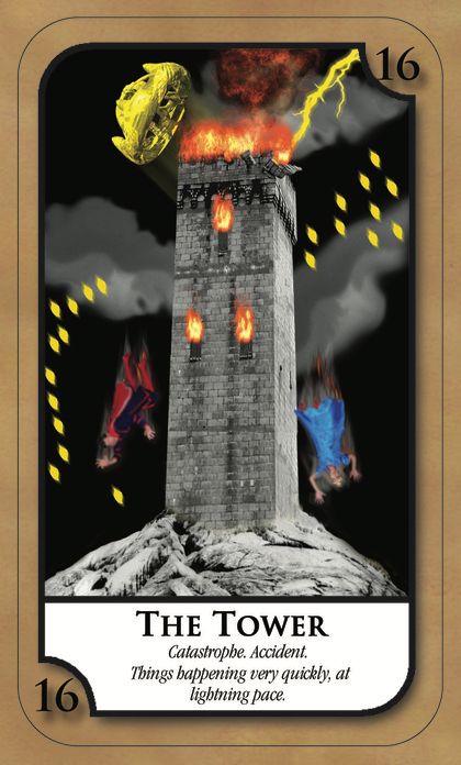 Tarotkaart 'De Toren'