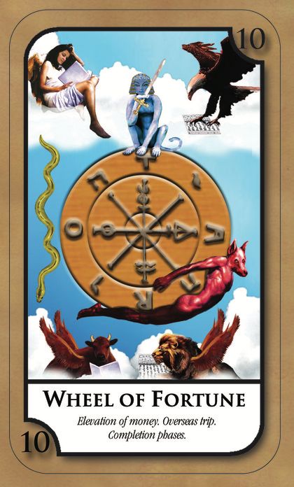 Tarotkaart 'Het Rad van Fortuin'