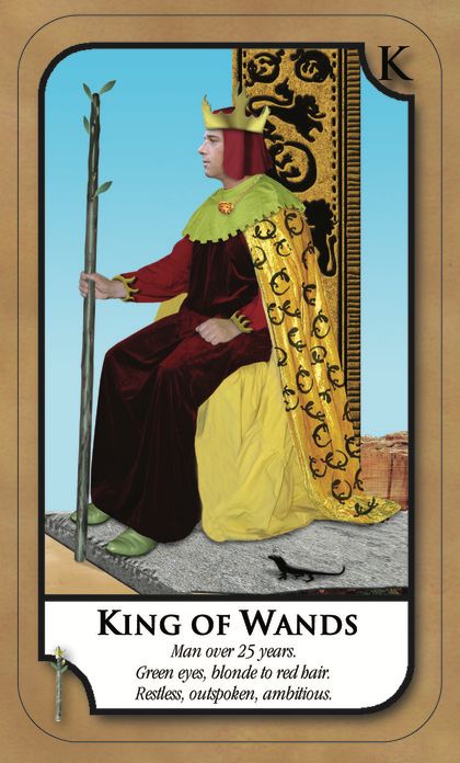 Tarotkaart 'Koning van Staven'