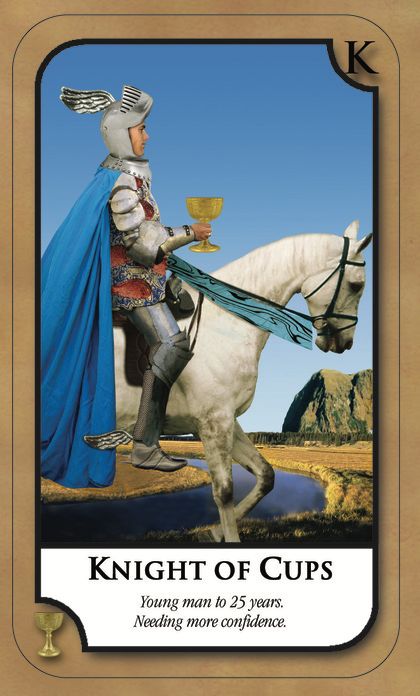 Tarotkaart 'Ridder van Kelken'