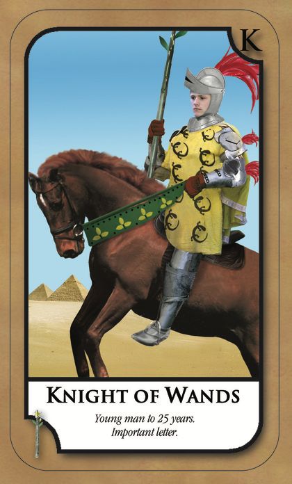 Tarotkaart 'Ridder van Staven'