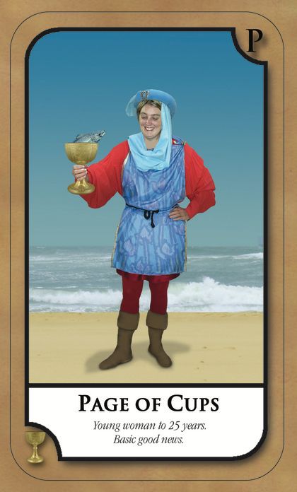Tarotkaart 'Schildknaap van Kelken'