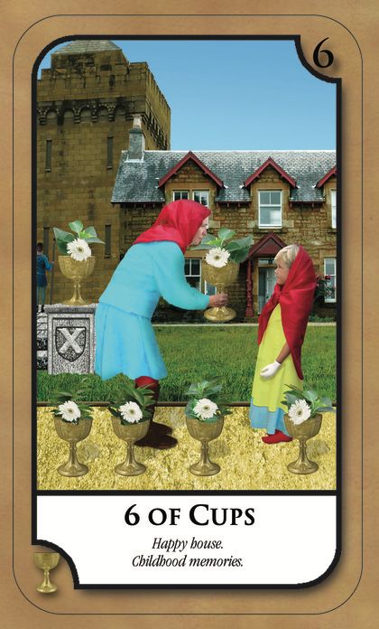 Tarotkaart 'Zes van Kelken'