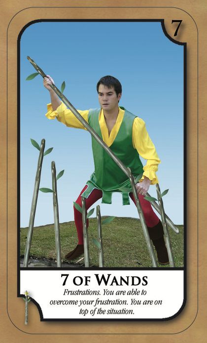 Tarotkaart 'Zeven van Staven'