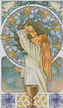 Tarotkaart 'Aas van Kelken'
