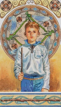 Tarotkaart 'Aas van Staven'