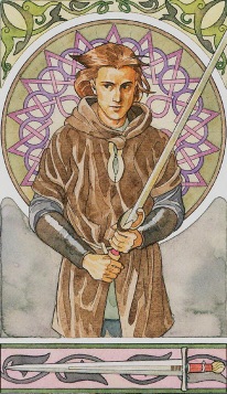 Tarotkaart 'Aas van Zwaarden'