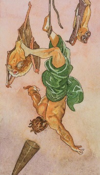 Tarotkaart 'De Gehangene'