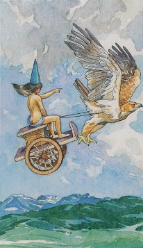 Tarotkaart 'De Zegewagen'